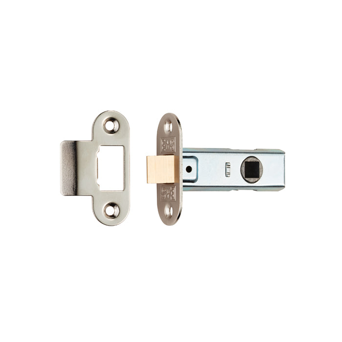 High quality image of Eurospec - Contract Standard Tubular Latch Radius - Nickel Plate | Sku. tle8025np-r | Trade Door Handles.