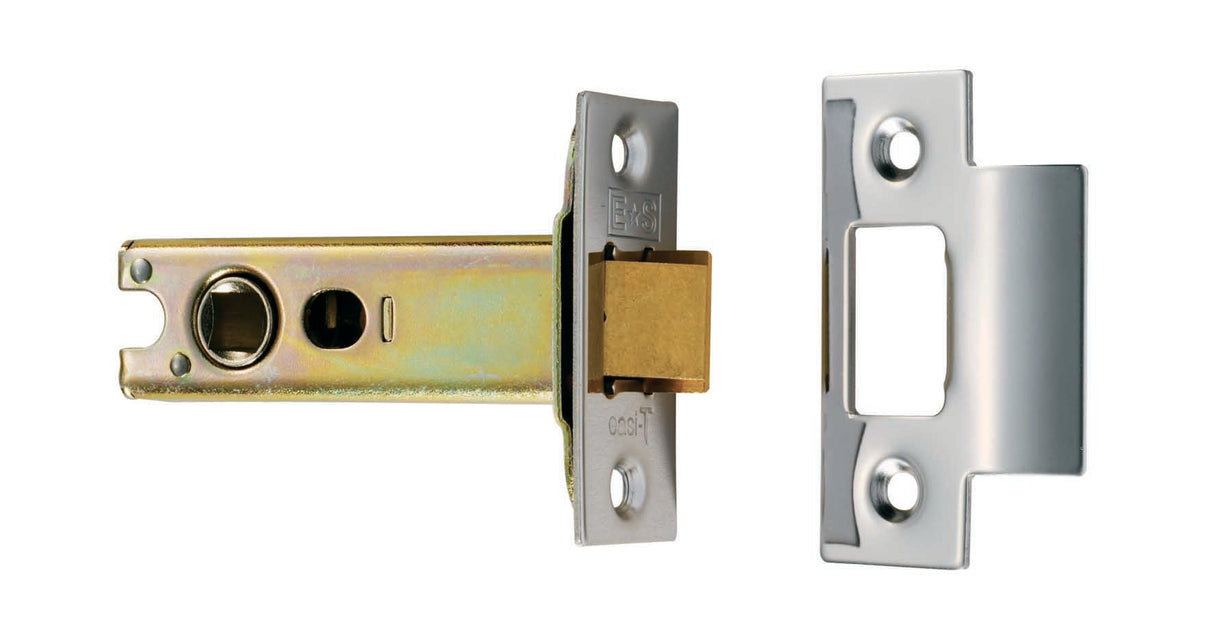 High quality image of Eurospec - Heavy Sprung Tubular Latch 76mm - Satin Stainless Steel | Sku. tls5030sss | Trade Door Handles.