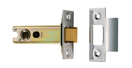 High quality image of Eurospec - Heavy Sprung Tubular Latch 76mm - Satin Stainless Steel | Sku. tls5030sss | Trade Door Handles.