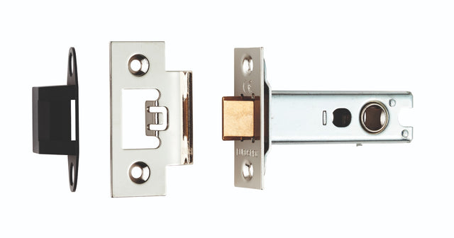 High quality image of Eurospec - Heavy Sprung Tubular Latch 76mm - Nickel Plate | Sku. tls8030np | Trade Door Handles.