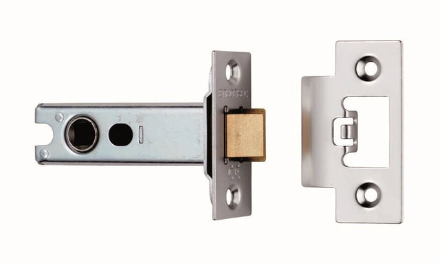 High quality image of Eurospec - Tubular Latch 76mm - Satin Chrome | Sku. tls8030sc | Trade Door Handles.