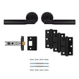 High quality image of Carlisle Brass - Belas Latch Pack - Ultimate Door Pack - Matt Black | Sku. udp006mb-intb | Trade Door Handles.