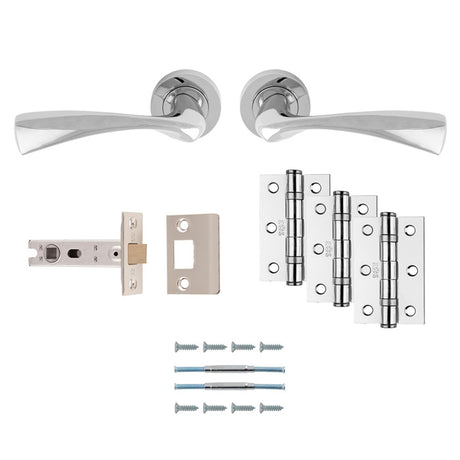 High quality image of Carlisle Brass - Sintra Latch Pack - Ultimate Door Pack - Polished Chrome | Sku. udp007cp-intb | Trade Door Handles.