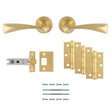 High quality image of Carlisle Brass - Sintra Latch Pack - Ultimate Door Pack-Satin Brass | Sku.UDP007SB/INTB | Trade Door Handles.