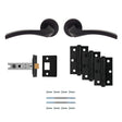 High quality image of Carlisle Brass - Sines Latch Pack - Ultimate Door Pack - Matt Black | Sku. udp008mb-intb | Trade Door Handles.