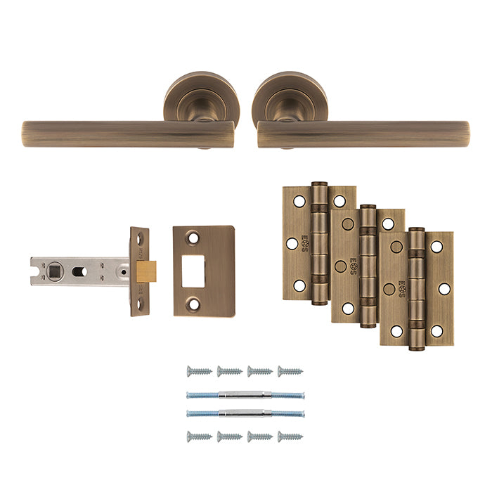 Carlisle Brass - Faro Latch Pack - Ultimate Door Pack - Antique Brass