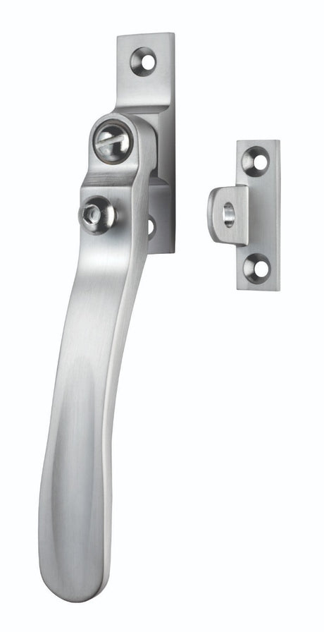 High quality image of Carlisle Brass - Locking Casement Fastener - Satin Chrome | Sku. v1006lcksc | Trade Door Handles.