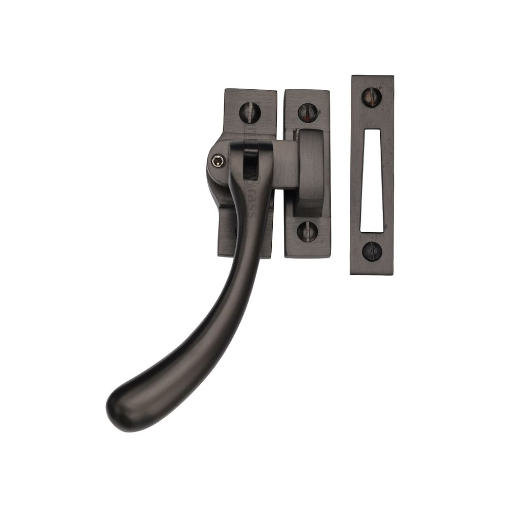 High quality image of Heritage Brass - Window Fastener Lockable Matt Bronze | Sku. v1008l-mp-hp-mb | available to order from Trade Door Handles in Kendal.