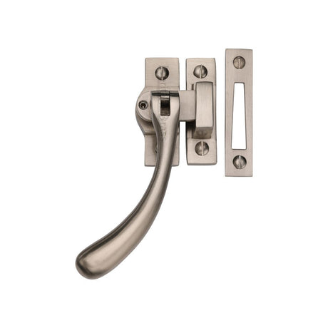 High quality image of Heritage Brass - Window Fastener Lockable Satin Nickel | Sku. v1008l-mp-hp-sn | available to order from Trade Door Handles in Kendal.
