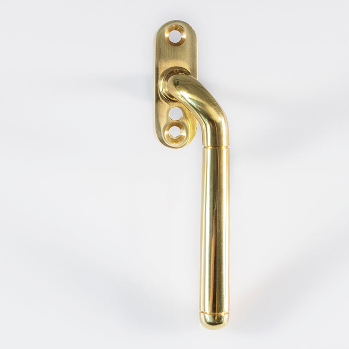 High quality image of Carlisle Brass - Cranked Locking Espagnolette Handle R/H - Polished Brass | Sku. v1008rh | Trade Door Handles.
