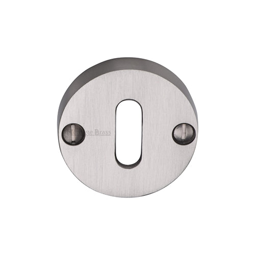 Heritage Brass Keyhole Escutcheon Satin NIckel Finish