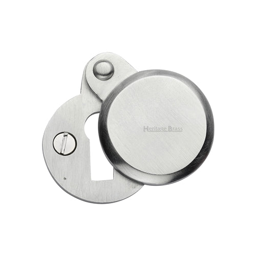 Heritage Brass - Heritage Brass Covered Keyhole Round - Satin Chrome