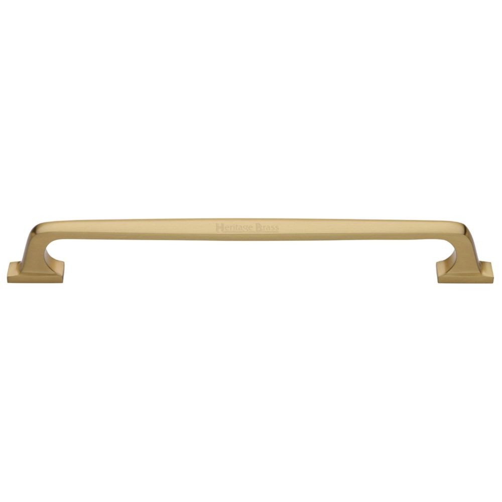 High quality image of Heritage Brass - Door Pull Handle Durham Design 497mm Satin Brass Finish | Sku. v1210-497-sb | available to order from Trade Door Handles in Kendal.