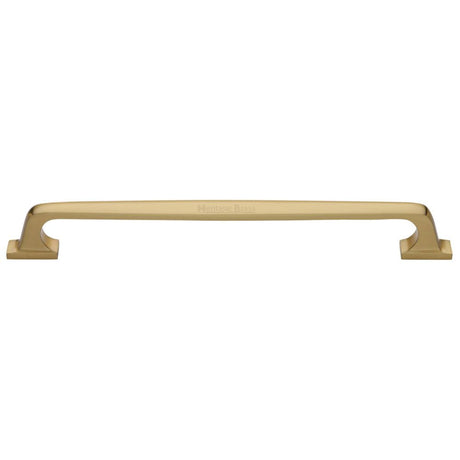 High quality image of Heritage Brass - Door Pull Handle Durham Design 497mm Satin Brass Finish | Sku. v1210-497-sb | available to order from Trade Door Handles in Kendal.