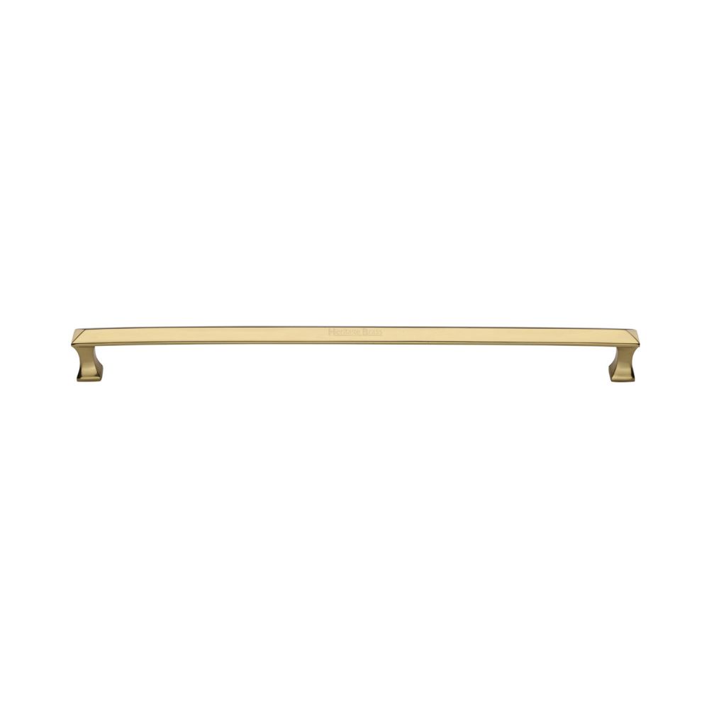High quality image of Heritage Brass - Door Pull Handle Pyramid Design 326mm Polished Brass Finish | Sku. v1232-326-pb | available to order from Trade Door Handles in Kendal.
