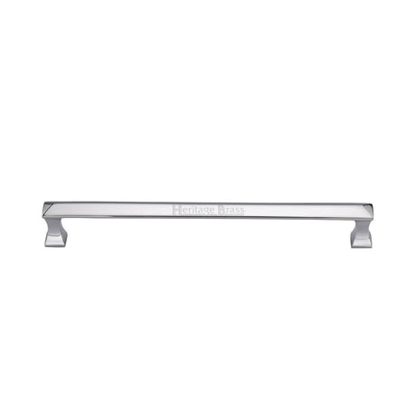 High quality image of Heritage Brass - Door Pull Handle Pyramid Design 326mm Polished Chrome Finish | Sku. v1232-326-pc | available to order from Trade Door Handles in Kendal.