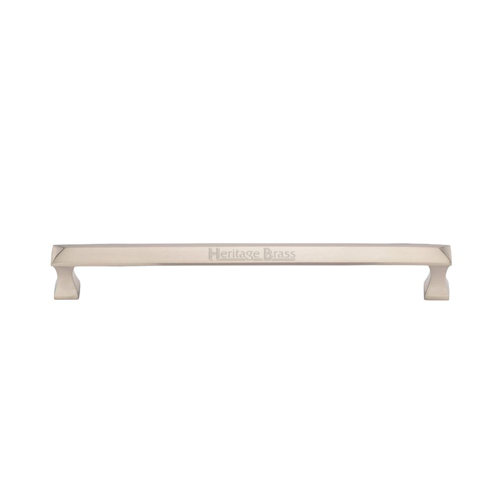 High quality image of Heritage Brass - Door Pull Handle Pyramid Design 326mm Satin Nickel Finish | Sku. v1232-326-sn | available to order from Trade Door Handles in Kendal.
