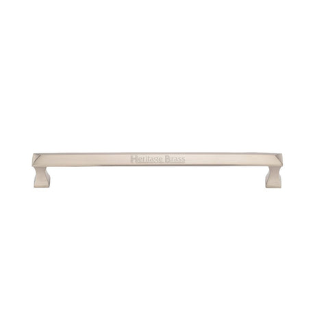 High quality image of Heritage Brass - Door Pull Handle Pyramid Design 326mm Satin Nickel Finish | Sku. v1232-326-sn | available to order from Trade Door Handles in Kendal.