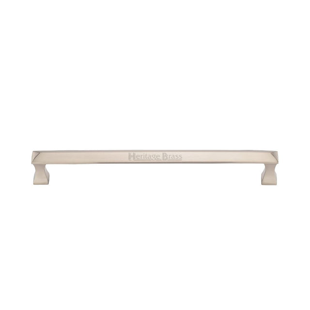 High quality image of Heritage Brass - Door Pull Handle Pyramid Design 326mm Satin Nickel Finish | Sku. v1232-326-sn | available to order from Trade Door Handles in Kendal.