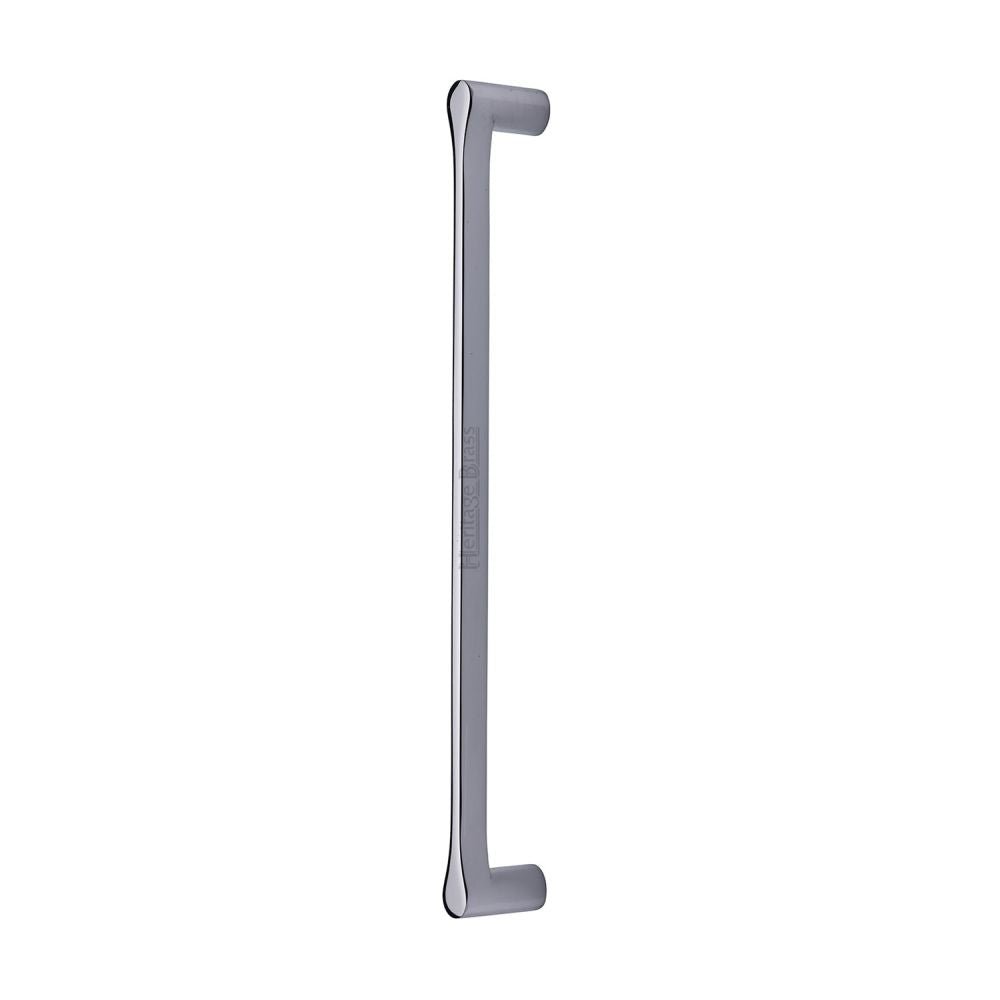 High quality image of Heritage Brass - Door Pull Handle Gio Design 332mm Polished Chrome Finish | Sku. v1238-332-pc | available to order from Trade Door Handles in Kendal.