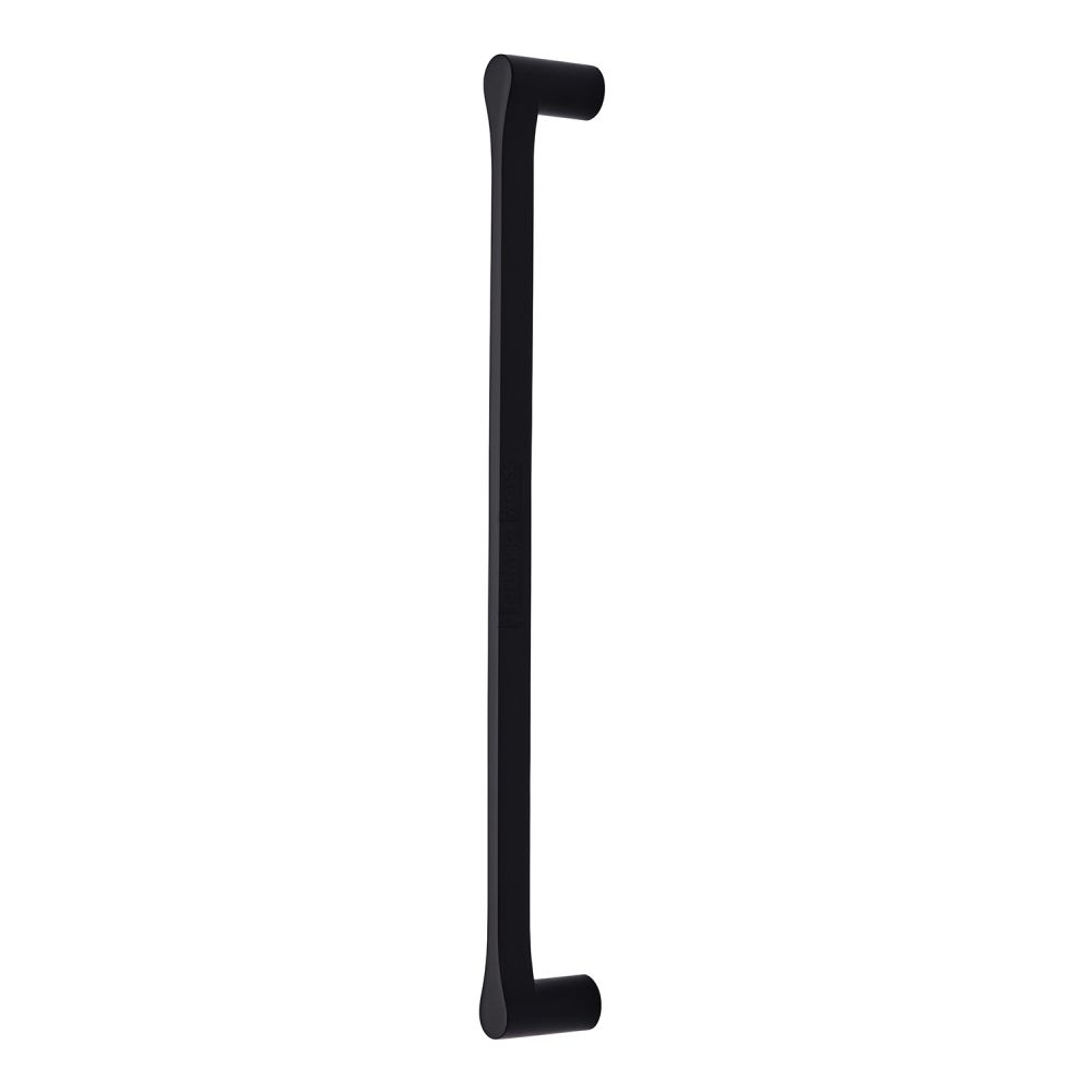 High quality image of Heritage Brass - Gio Large Pull Handle - Matt Black | Sku. v1238-600-bkmt | available to order from Trade Door Handles in Kendal.