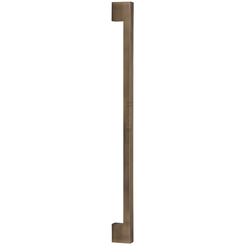 Heritage Brass Door Pull Handle Metro Design 636mm Antique Brass Finish
