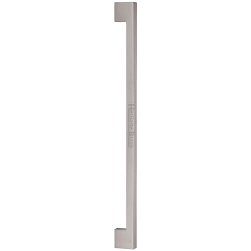 Heritage Brass Door Pull Handle Metro Design 636mm Satin Nickel Finish
