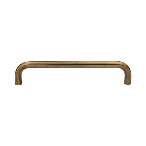 Heritage Brass Door Pull Handle Tubular Design 320mm Antique Brass Finish