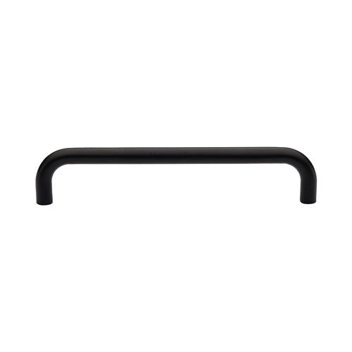 Heritage Brass Door Pull Handle Tubular Design 320mm Matt Black Finish
