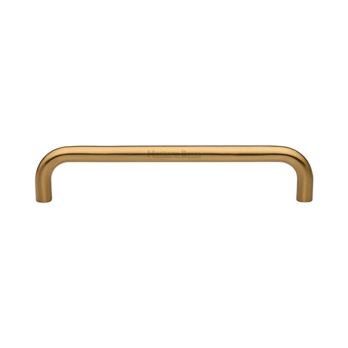 Heritage Brass Door Pull Handle Tubular Design 320mm Satin Brass Finish