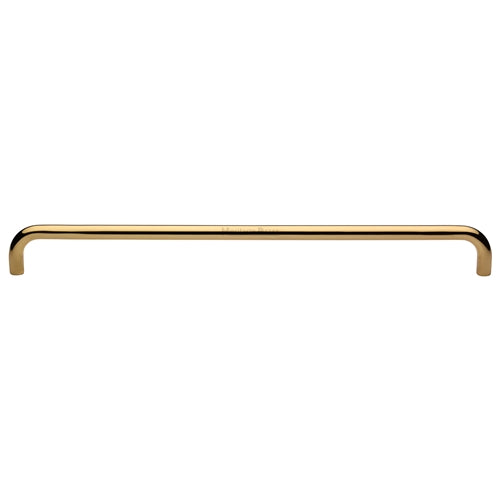 Heritage Brass Door Pull Handle Tubular Design 620mm Polished Brass Finish