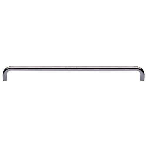 Heritage Brass Door Pull Handle Tubular Design 620mm Polished Chrome Finish
