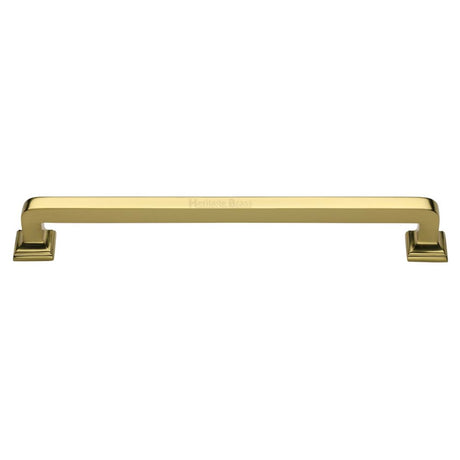 High quality image of Heritage Brass - Door Pull Handle Square Vintage Design 490mm Polished Brass Finish | Sku. v1964-490-pb | available to order from Trade Door Handles in Kendal.