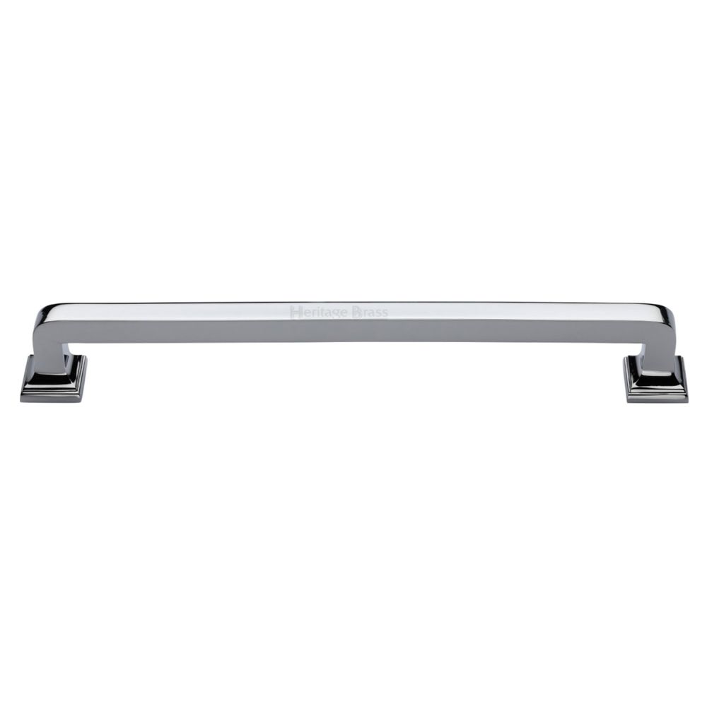 High quality image of Heritage Brass - Door Pull Handle Square Vintage Design 490mm Polished Chrome Finish | Sku. v1964-490-pc | available to order from Trade Door Handles in Kendal.