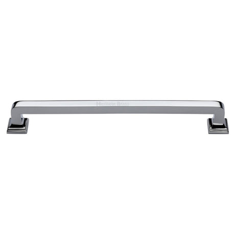 High quality image of Heritage Brass - Door Pull Handle Square Vintage Design 490mm Polished Chrome Finish | Sku. v1964-490-pc | available to order from Trade Door Handles in Kendal.