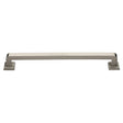 High quality image of Heritage Brass - Door Pull Handle Square Vintage Design 490mm Satin Nickel Finish | Sku. v1964-490-sn | available to order from Trade Door Handles in Kendal.
