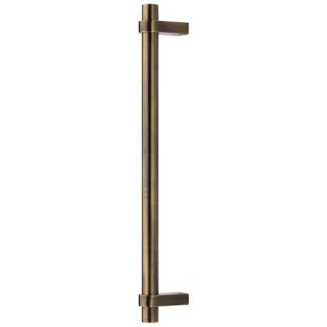 High quality image of Heritage Brass - Door Pull Handle Industrial Design 505mm Antique Brass Finish | Sku. v2485-505-at | available to order from Trade Door Handles in Kendal.