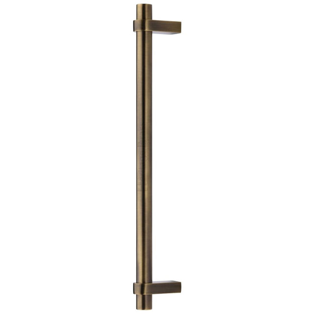 High quality image of Heritage Brass - Door Pull Handle Industrial Design 505mm Antique Brass Finish | Sku. v2485-505-at | available to order from Trade Door Handles in Kendal.