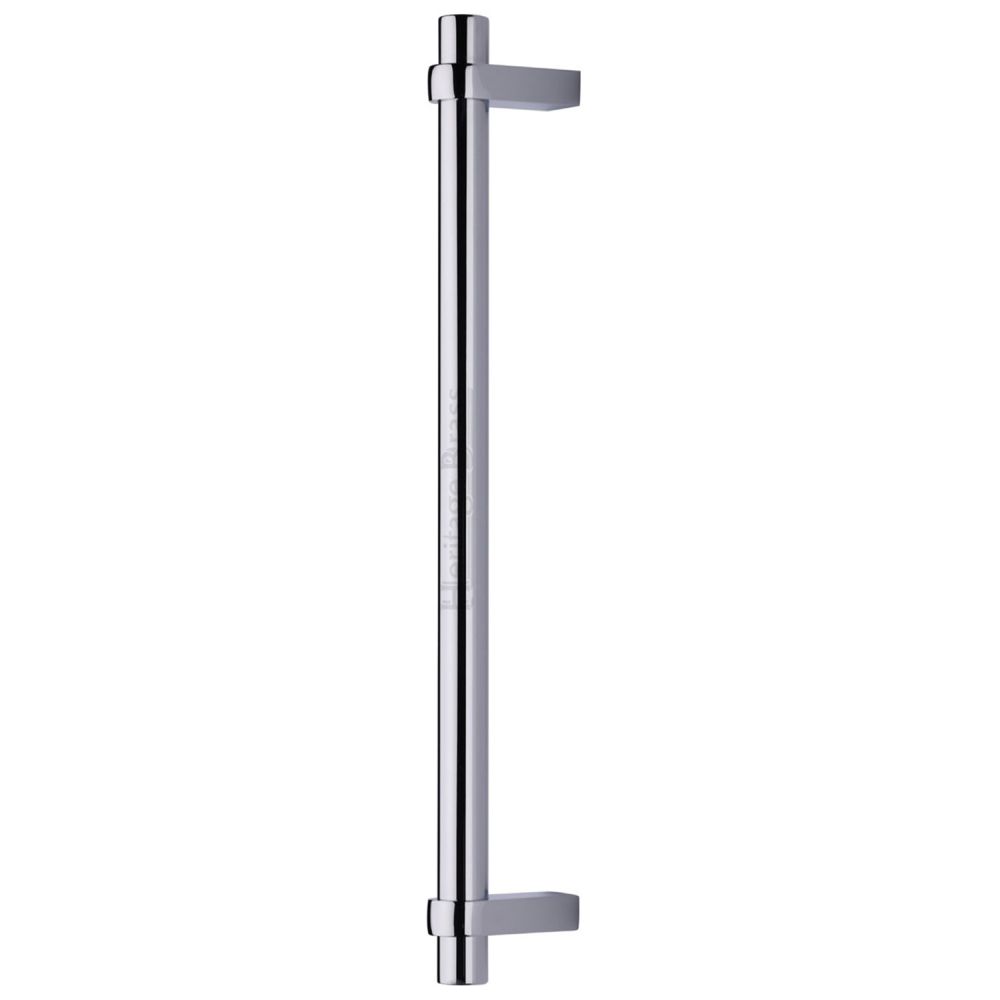 High quality image of Heritage Brass - Door Pull Handle Industrial Design 505mm Polished Chrome Finish | Sku. v2485-505-pc | available to order from Trade Door Handles in Kendal.