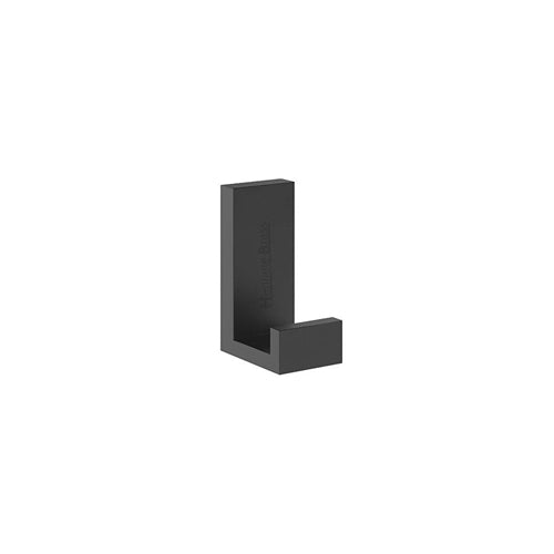 Heritage Brass Linea Robe Hook Black Matt finish