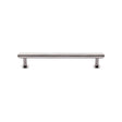High quality image of Heritage Brass - Cabinet Pull Step Design with 16mm Rose 128mm CTC Polished Nickel F | Sku. v4411-128-pnf | Trade Door Handles, Kendal.
