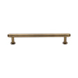 High quality image of Heritage Brass - Cabinet Pull Step Design with 16mm Rose 160mm CTC Antique Brass Fi | Sku. v4411-160-at | Trade Door Handles, Kendal.