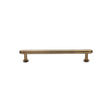 High quality image of Heritage Brass - Cabinet Pull Step Design with 16mm Rose 96mm CTC Antique Brass Fin | Sku. v4411-96-at | Trade Door Handles, Kendal.