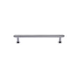 High quality image of Heritage Brass - Cabinet Pull Step Design with 16mm Rose 96mm CTC Polished Chrome Fi | Sku. v4411-96-pc | Trade Door Handles, Kendal.