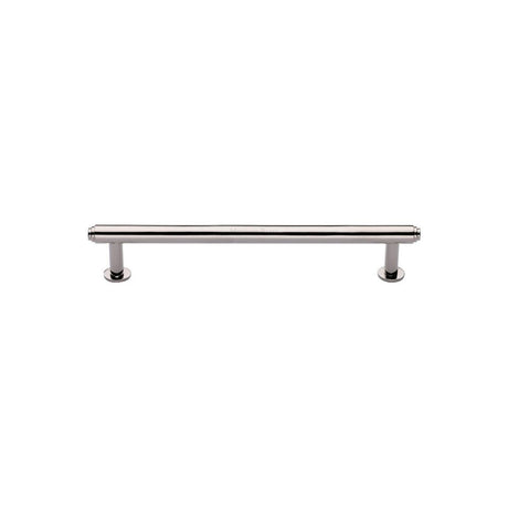 High quality image of Heritage Brass - Cabinet Pull Step Design with 16mm Rose 96mm CTC Polished Nickel Fi | Sku. v4411-96-pnf | Trade Door Handles, Kendal.
