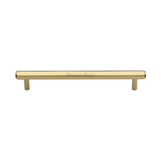 High quality image of Heritage Brass - Cabinet Pull Hexagon Design 160mm CTC Polished Brass Finish | Sku. v4422-160-pb | Trade Door Handles, Kendal.
