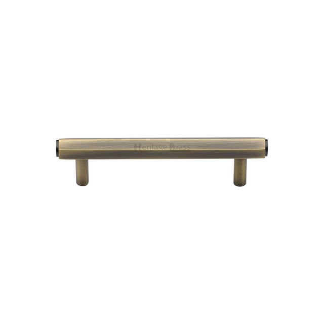 High quality image of Heritage Brass - Cabinet Pull Hexagon Design 96mm CTC Antique Brass Finish | Sku. v4422-96-at | Trade Door Handles, Kendal.