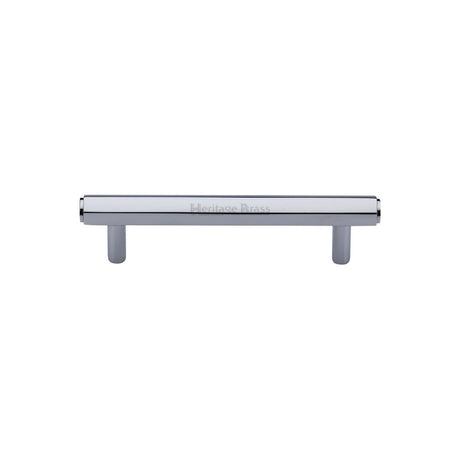 High quality image of Heritage Brass - Cabinet Pull Hexagon Design 96mm CTC Polished Chrome Finish | Sku. v4422-96-pc | Trade Door Handles, Kendal.