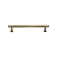 High quality image of Heritage Brass - Cabinet Pull Hexagon Design with Rose 128mm CTC Antique Brass Fini | Sku. v4423-128-at | Trade Door Handles, Kendal.