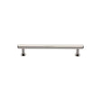 High quality image of Heritage Brass - Cabinet Pull Hexagon Design with Rose 96mm CTC Polished Nickel Fini | Sku. v4423-96-pnf | Trade Door Handles, Kendal.